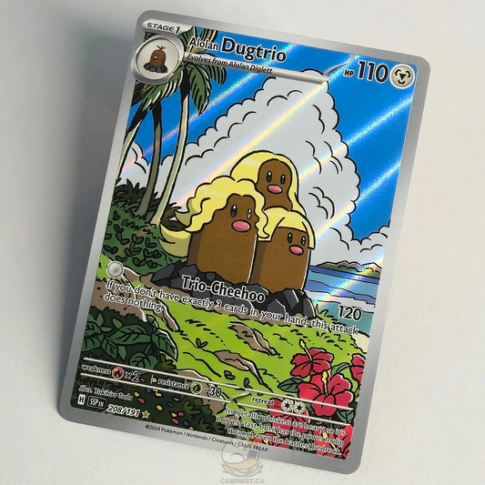 Alolan Dugtrio 208/191 Full Art Illustration Rare – Surging Sparks – Near Mint – English