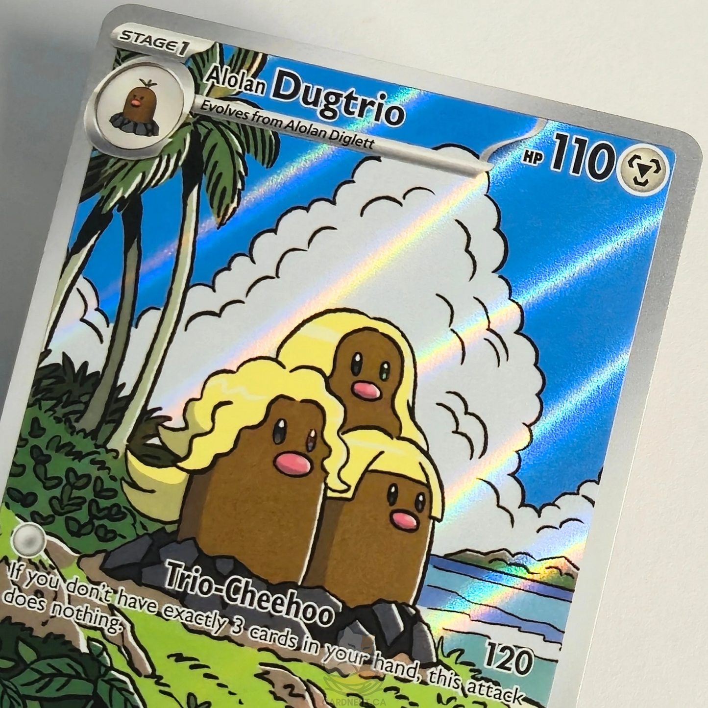 Alolan Dugtrio 208/191 Full Art Illustration Rare – Surging Sparks – Near Mint – English