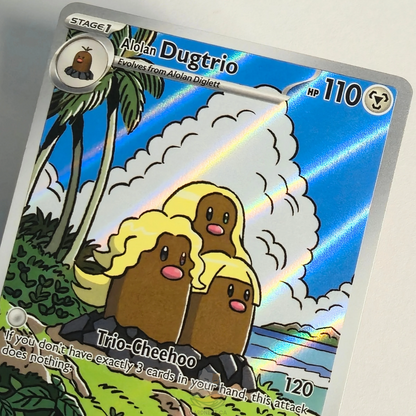 Alolan Dugtrio 208/191 Full Art Illustration Rare – Surging Sparks – Near Mint – English