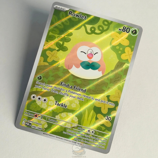 Rowlet 090/088 Full Art Illustration Rare – Perfect Order – Near Mint – English