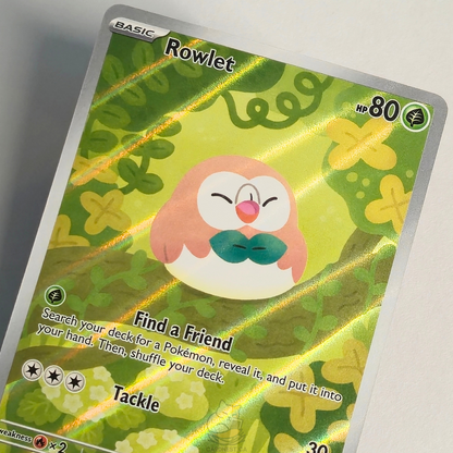 Rowlet 090/088 Full Art Illustration Rare – Perfect Order – Near Mint – English