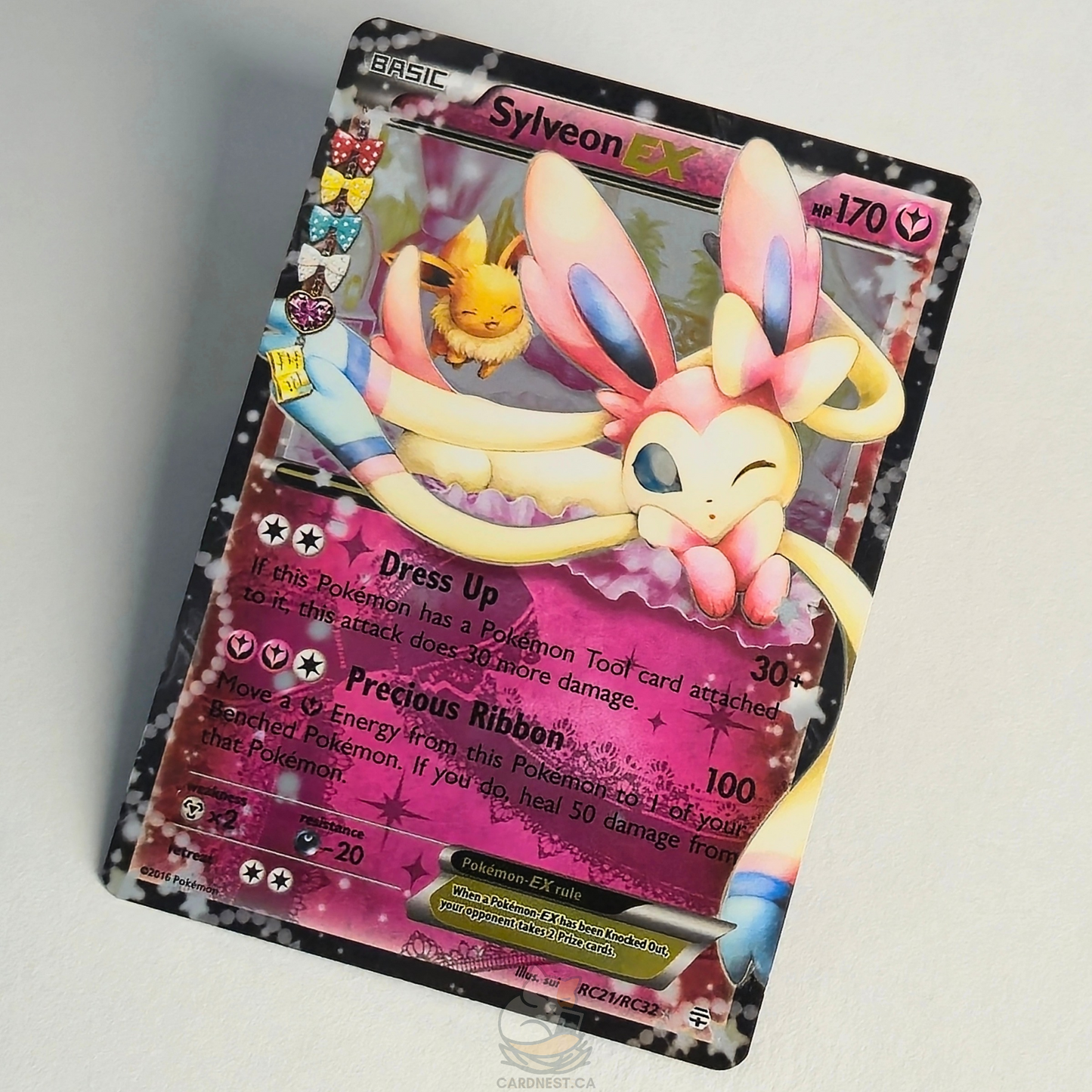 Sylveon Ex RC21/RC32 Holo Ultra Rare – Generations: Radiant Collection – Near Mint – English