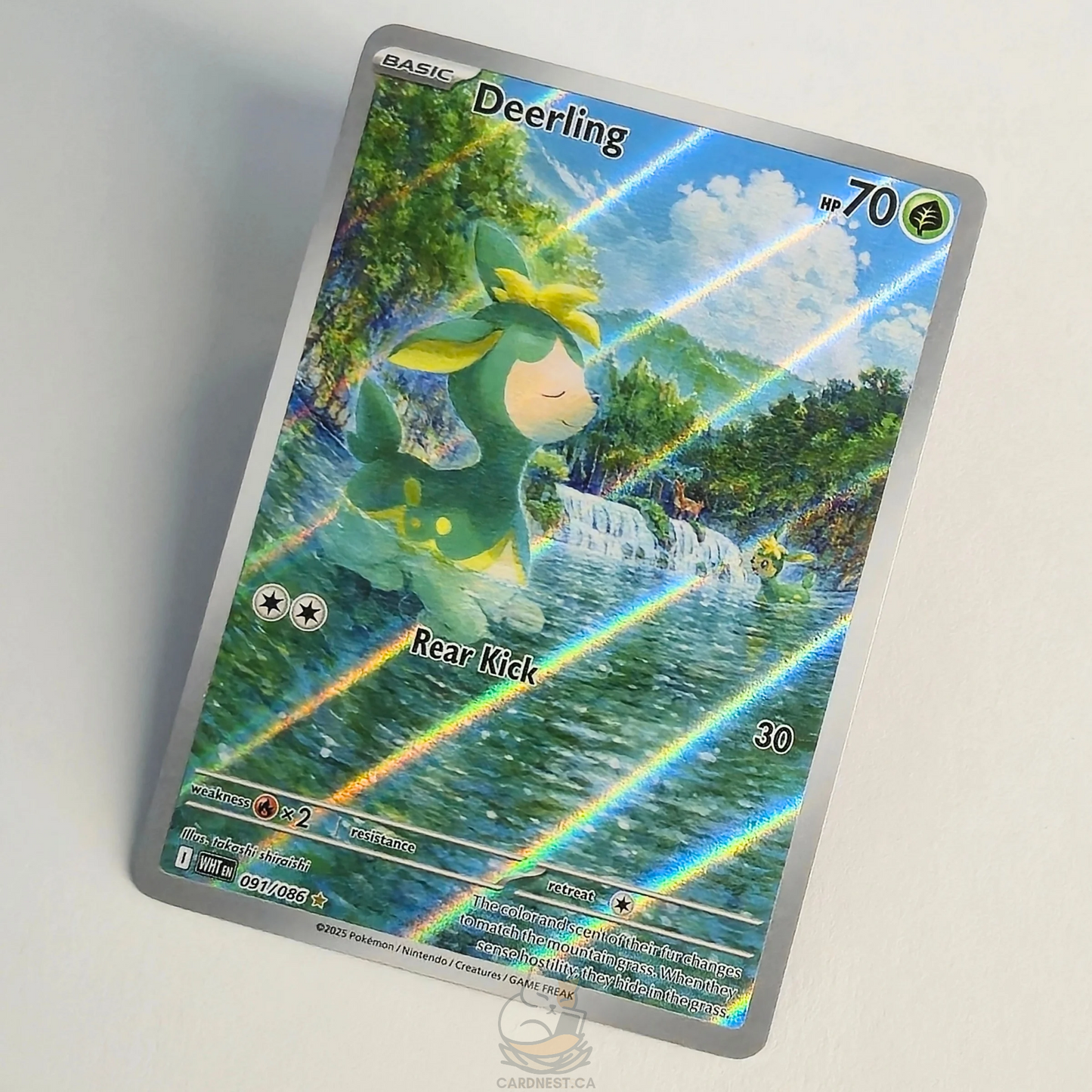 Deerling 091/086 Full Art Illustration Rare – White Flare – Near Mint – English
