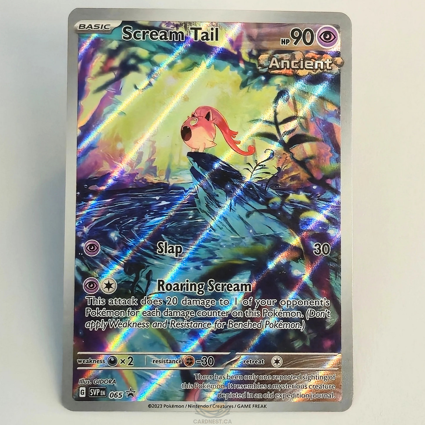 Scream Tail SVP065 Full Art Black Star Promo – Scarlet & Violet – Near Mint – English