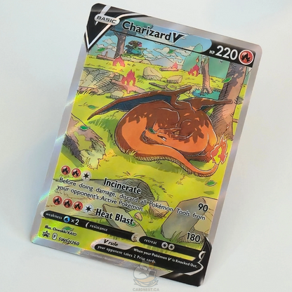 Charizard V SWSH260 Full Art Black Star Promo – Sword & Shield Black Star Promos – Near Mint – English
