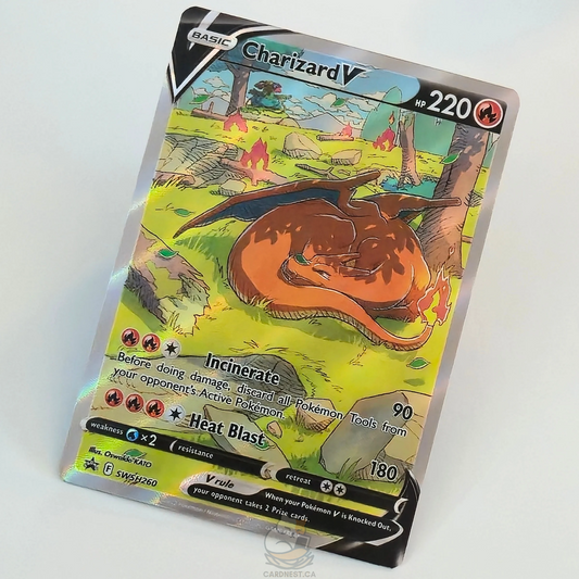 Charizard V SWSH260 Full Art Black Star Promo – Sword & Shield Black Star Promos – Near Mint – English