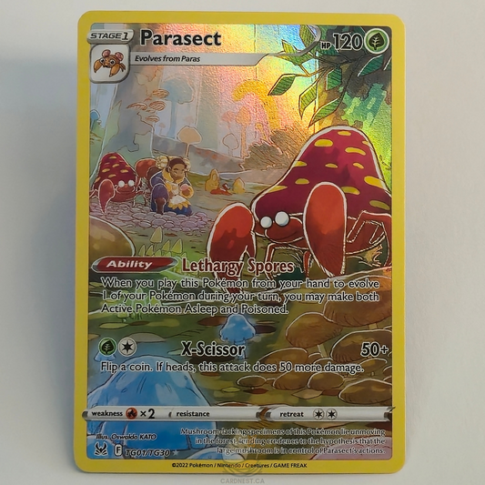 Parasect TG01/TG30 Trainer Gallery Ultra Rare – Lost Origin – Near Mint – English