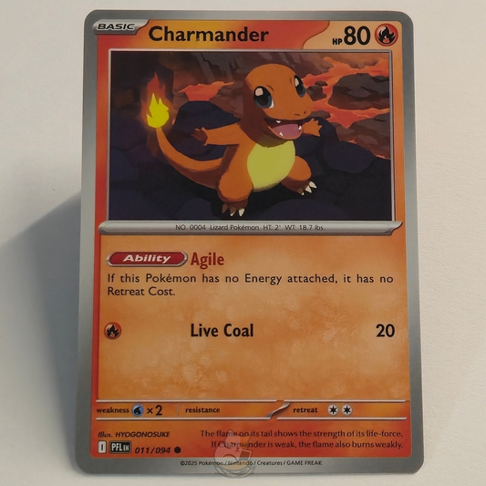 Charmander 011/094 Common Pokémon card from Phantasmal Flames – Near Mint condition