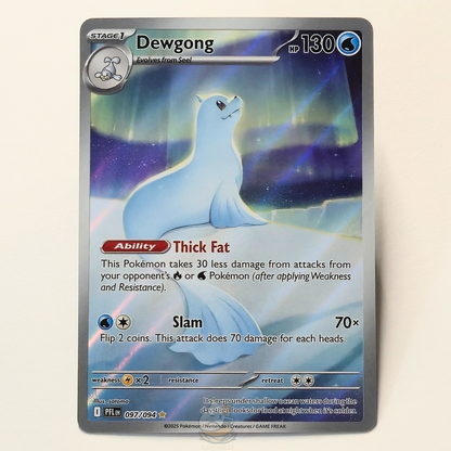 Dewgong 097/094 Full Art Illustration Rare Pokémon card from Phantasmal Flames – Near Mint condition