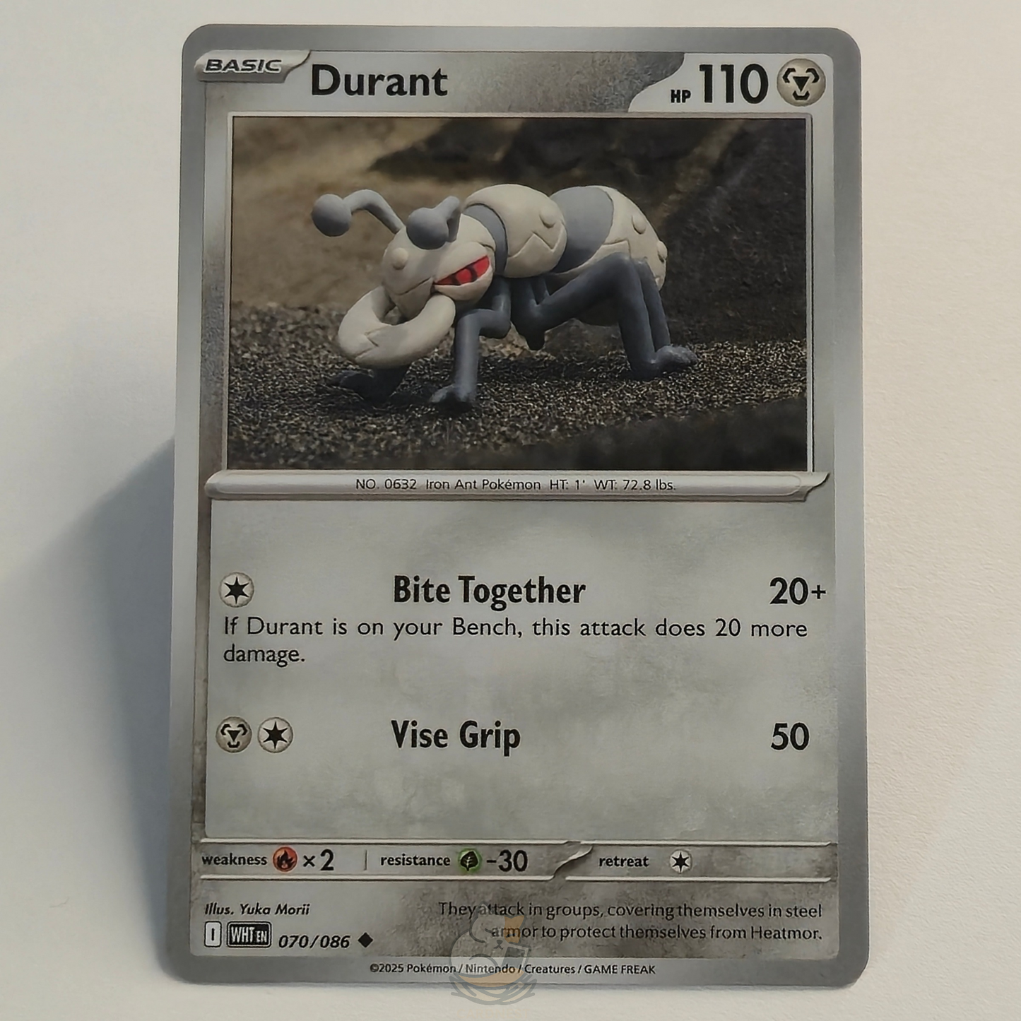 Durant 070/086 Common Pokémon card from White Flare – Near Mint condition