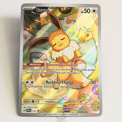 Eevee SVP173 Black Star Promo Full Art Pokémon card from Scarlet & Violet – Near Mint condition