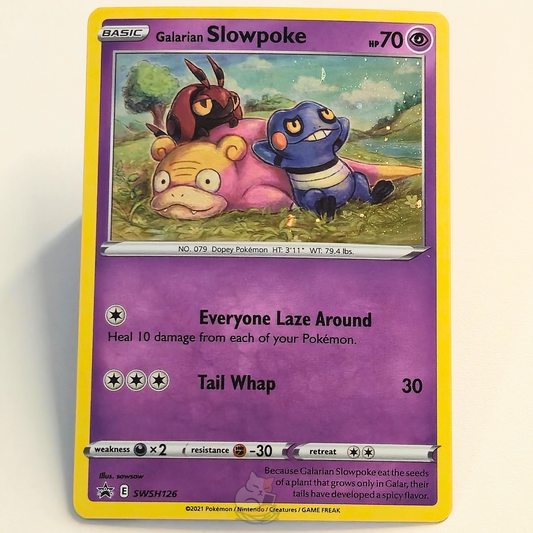 Galarian Slowpoke SWSH126 Black Star Promo Pokémon card from Sword & Shield – Near Mint condition