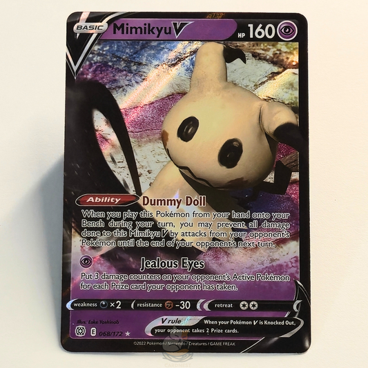 Mimikyu V 068/172 Ultra Rare Pokémon card from Battle Styles – Near Mint condition