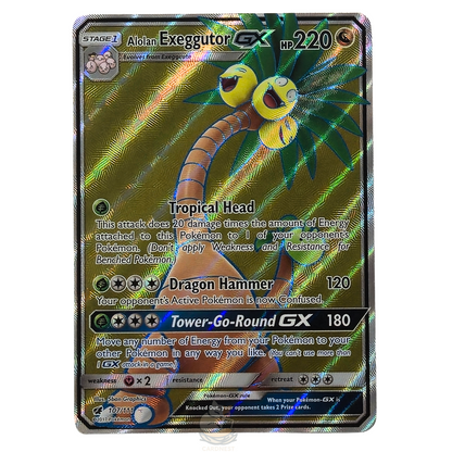 alolan exeggutor pokemon go card Cards | Dex holofoil pattern or surface detail) Alolan Exeggutor GX 107/111 Full