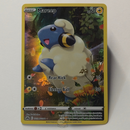 Mareep Galarian Gallery Art Rare Holo Pokémon card – card #GG34/GG70. High-quality photo from CardNest. 