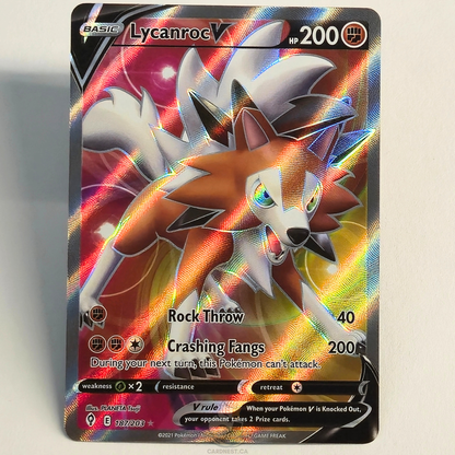 Lycanroc V 187/203 Full Art Ultra Rare – Evolving Skies – Near Mint – English