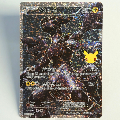 Zekrom 114/114 Full Art Ultra Rare – Celebrations: Classic Collection – Near Mint – English