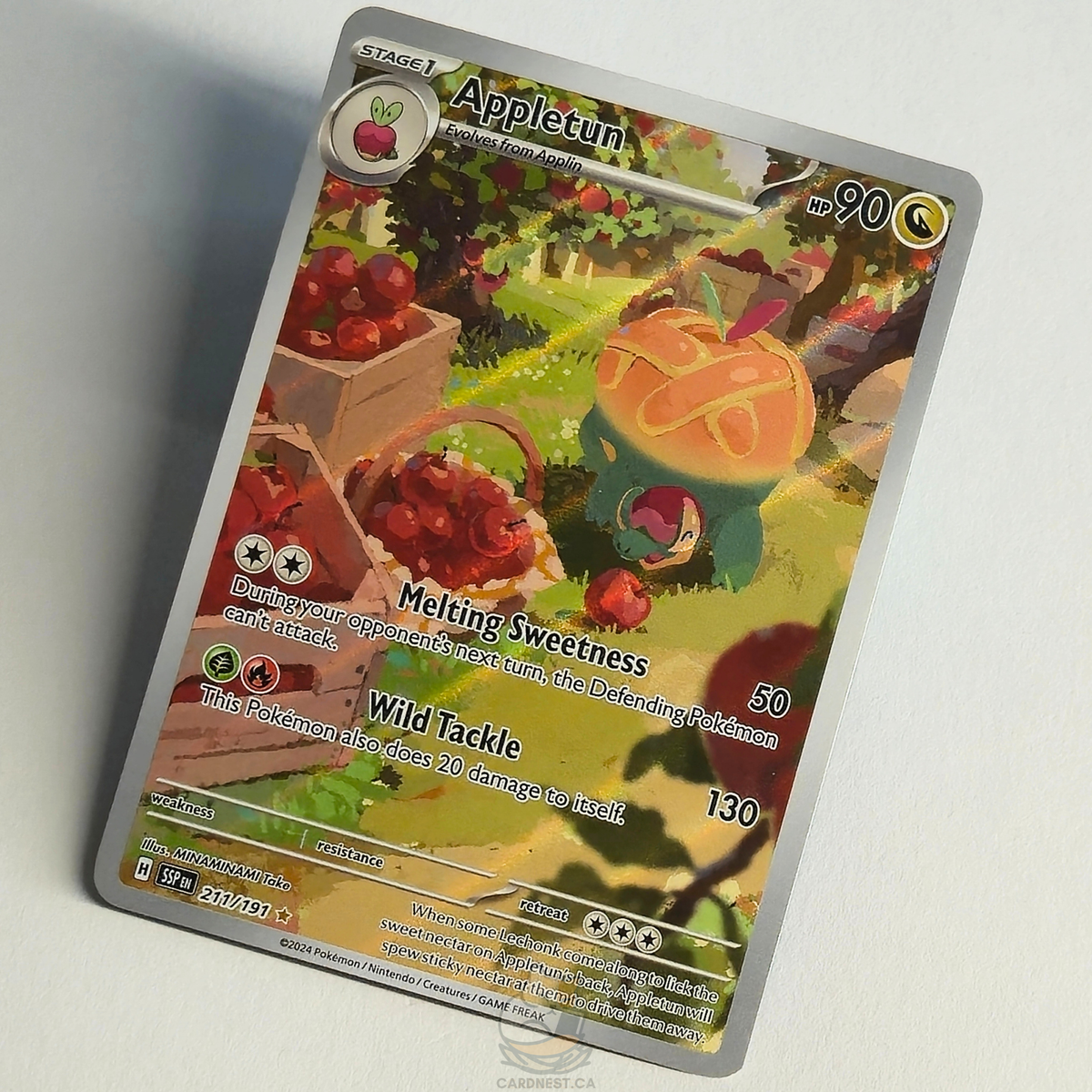 Appletun 211/191 Full Art Illustration Rare – Surging Sparks – Near Mint – English