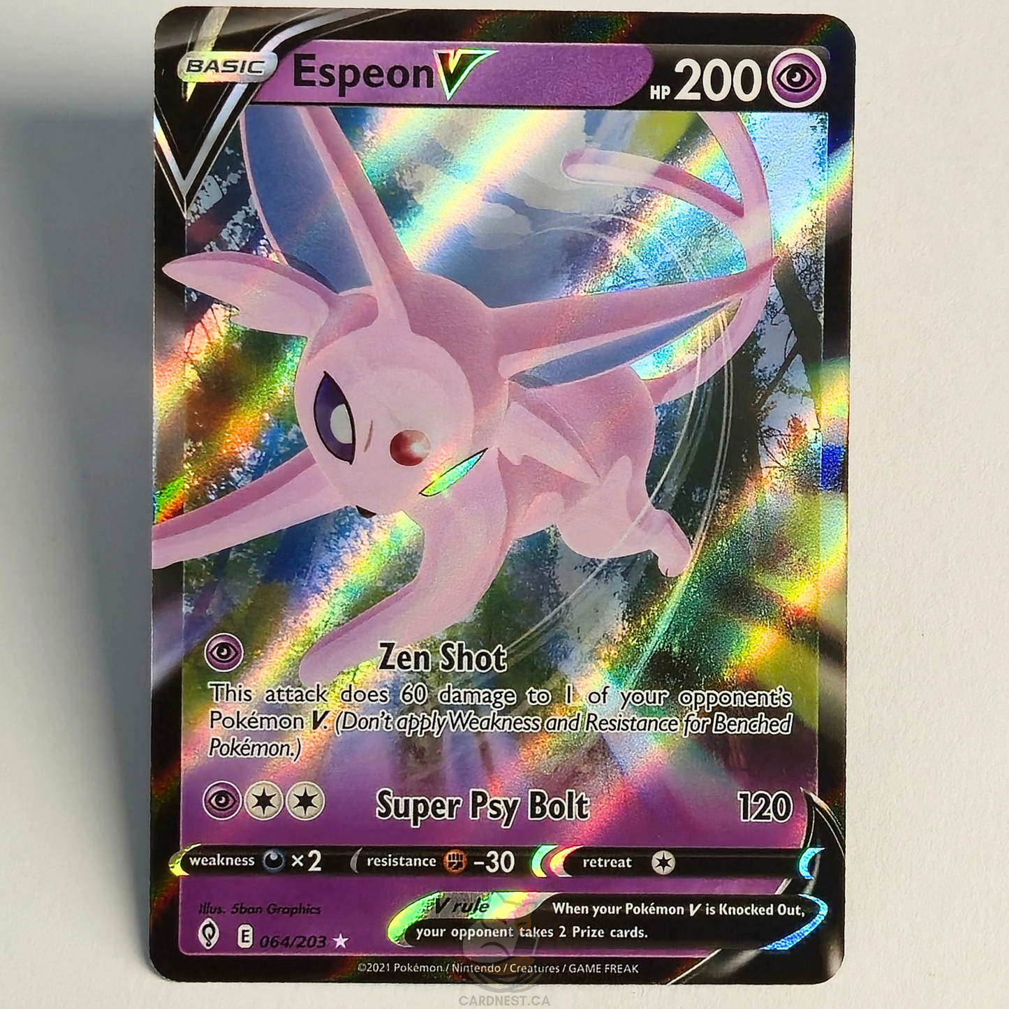 Espeon V 064/203 Full Art Ultra Rare – Evolving Skies – Near Mint – English