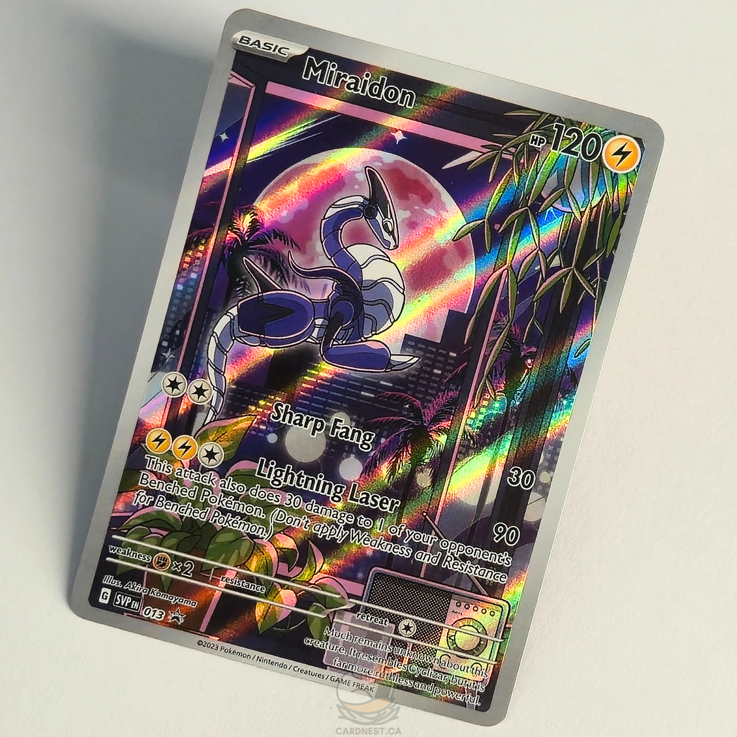 Miraidon 013 Full Art Black Star Promo – Scarlet & Violet – Near Mint – English