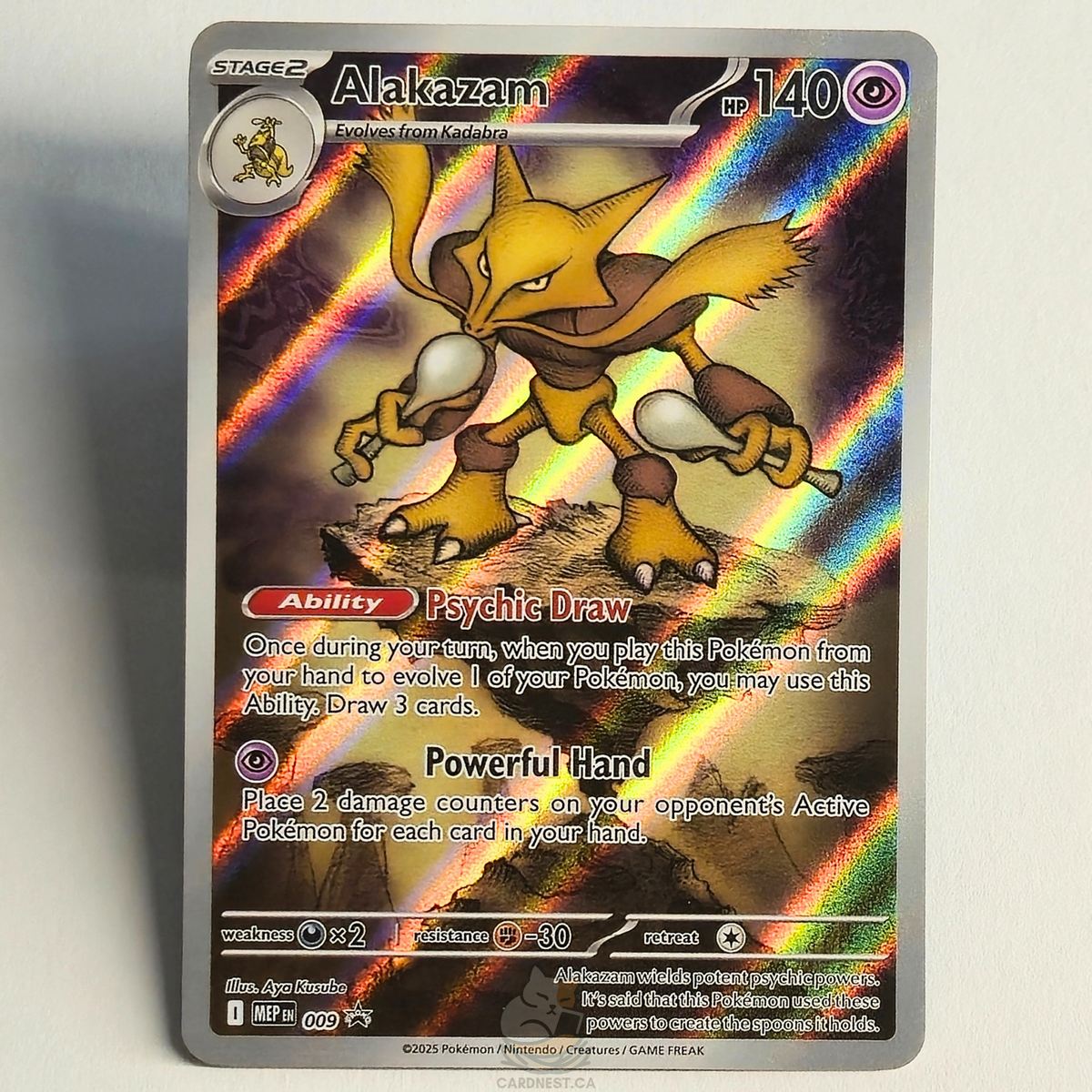 Alakazam 009 Full Art Black Star Promo – Mega Evolution – Near Mint – English