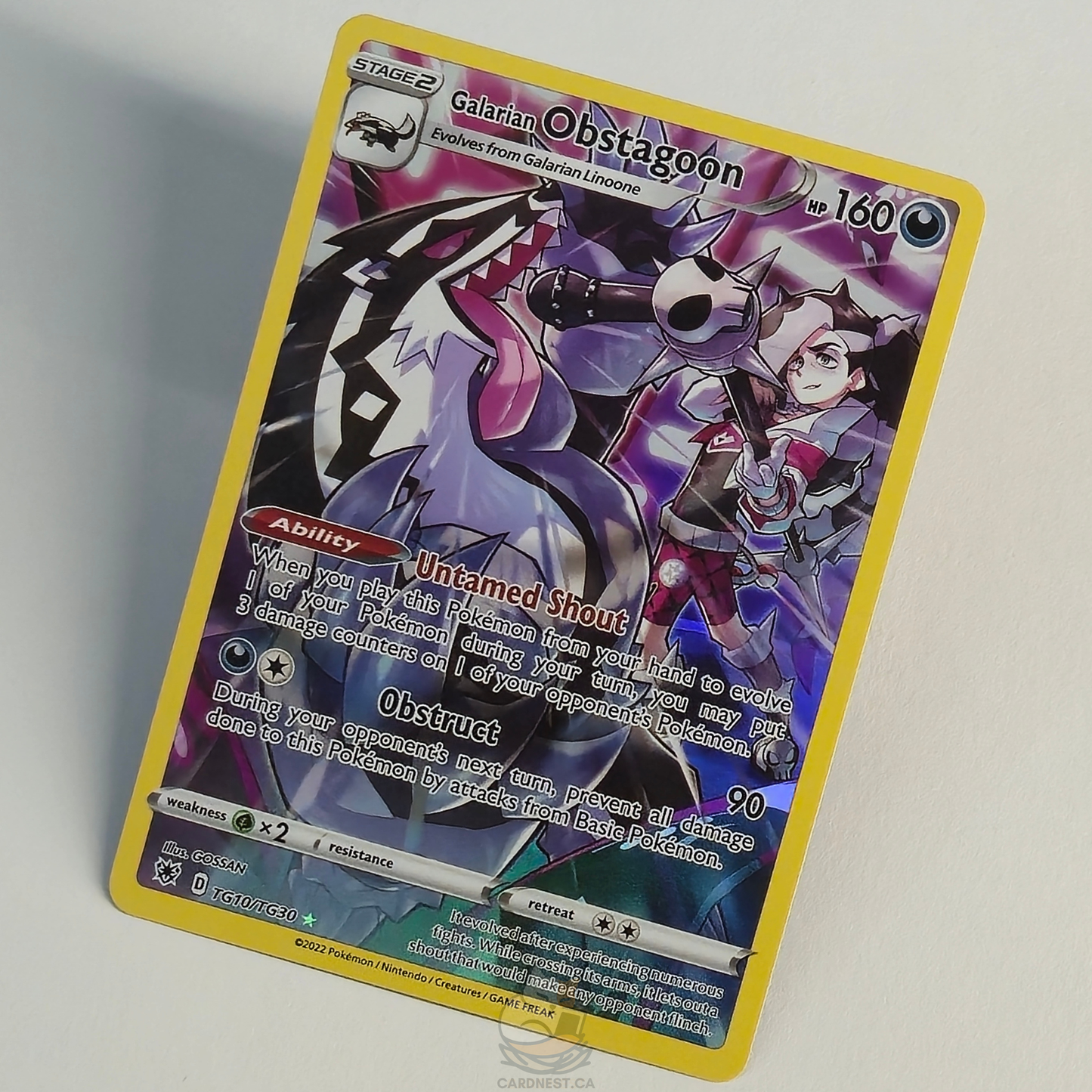 Galarian Obstagoon TG10/TG30 Trainer Gallery Ultra Rare – Astral Radiance – Near Mint – English