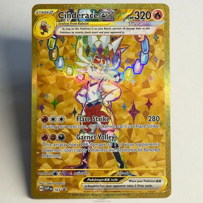 Cinderace Ex 163 Black Star Promo – Scarlet & Violet – Near Mint – English