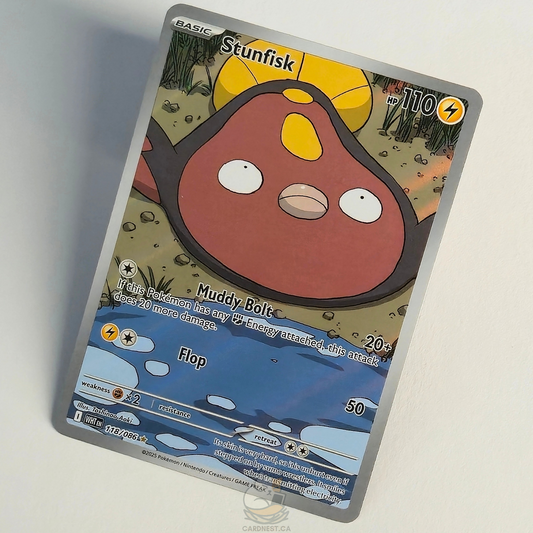 Stunfisk 118/086 Full Art Illustration Rare – White Flare – Near Mint – English