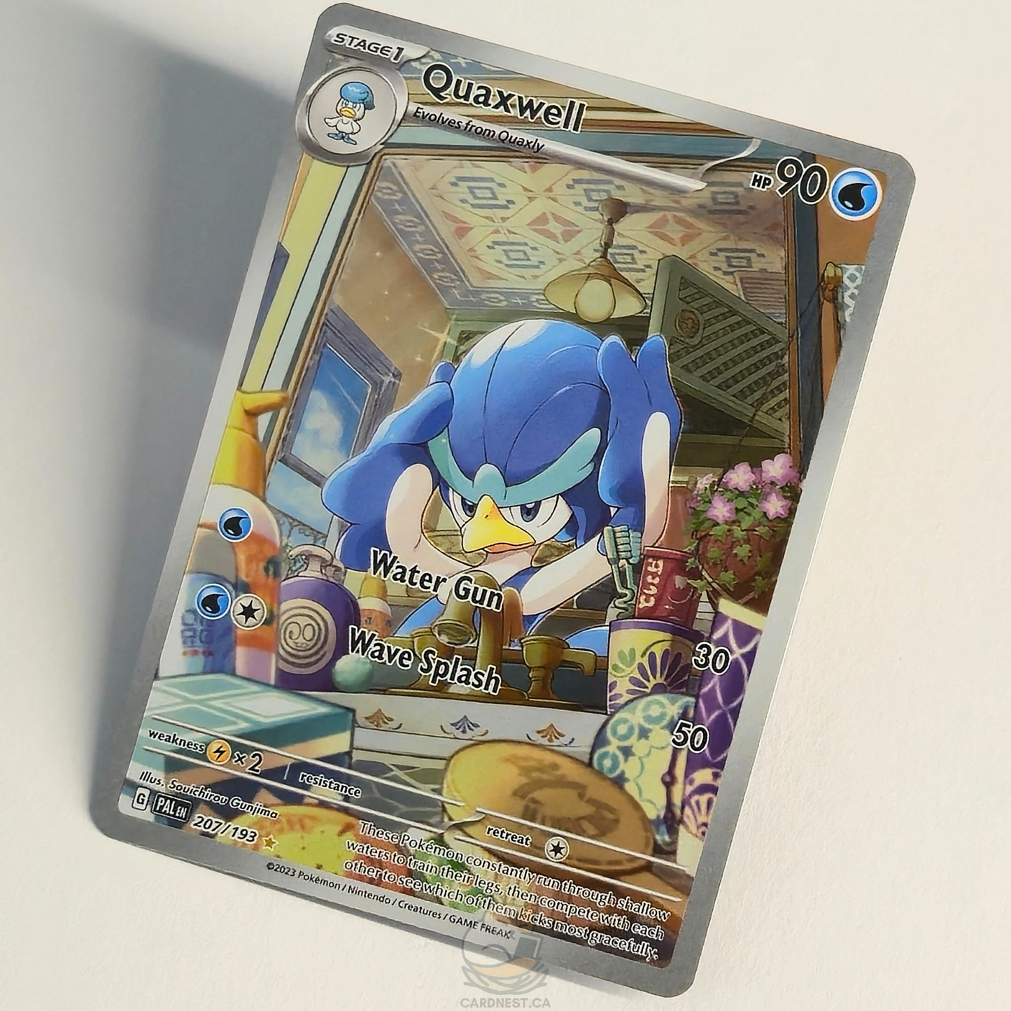 Quaxwell 207/193 Full Art Illustration Rare – Paldea Evolved – Near Mint – English
