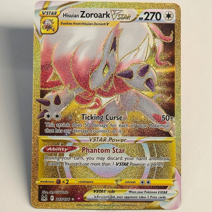 Hisuian Zoroark Vstar 213/196 Full Art Secret Rare – Lost Origin – Near Mint – English