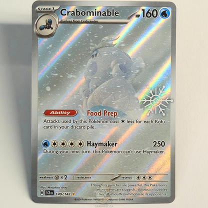 Crabominable 149/142 Holiday Calendar Promo Full Art Illustration Rare – Stellar Crown – Near Mint – English