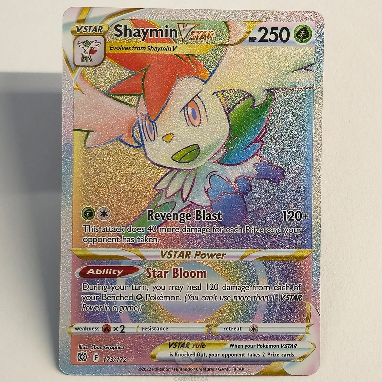 Shaymin Vstar 173/172 Full Art Ultra Rare – Brilliant Stars – Near Mint – English