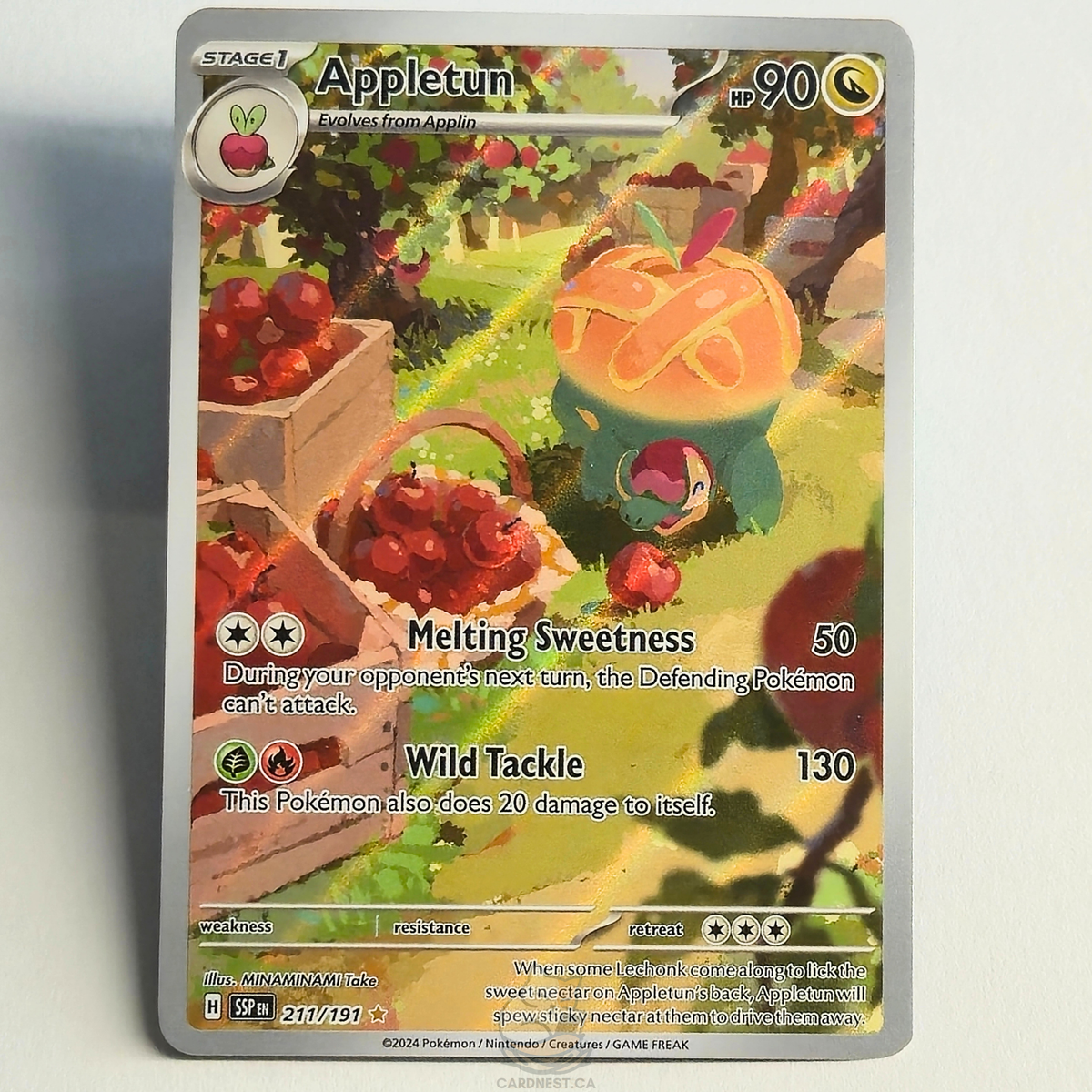 Appletun 211/191 Full Art Illustration Rare – Surging Sparks – Near Mint – English