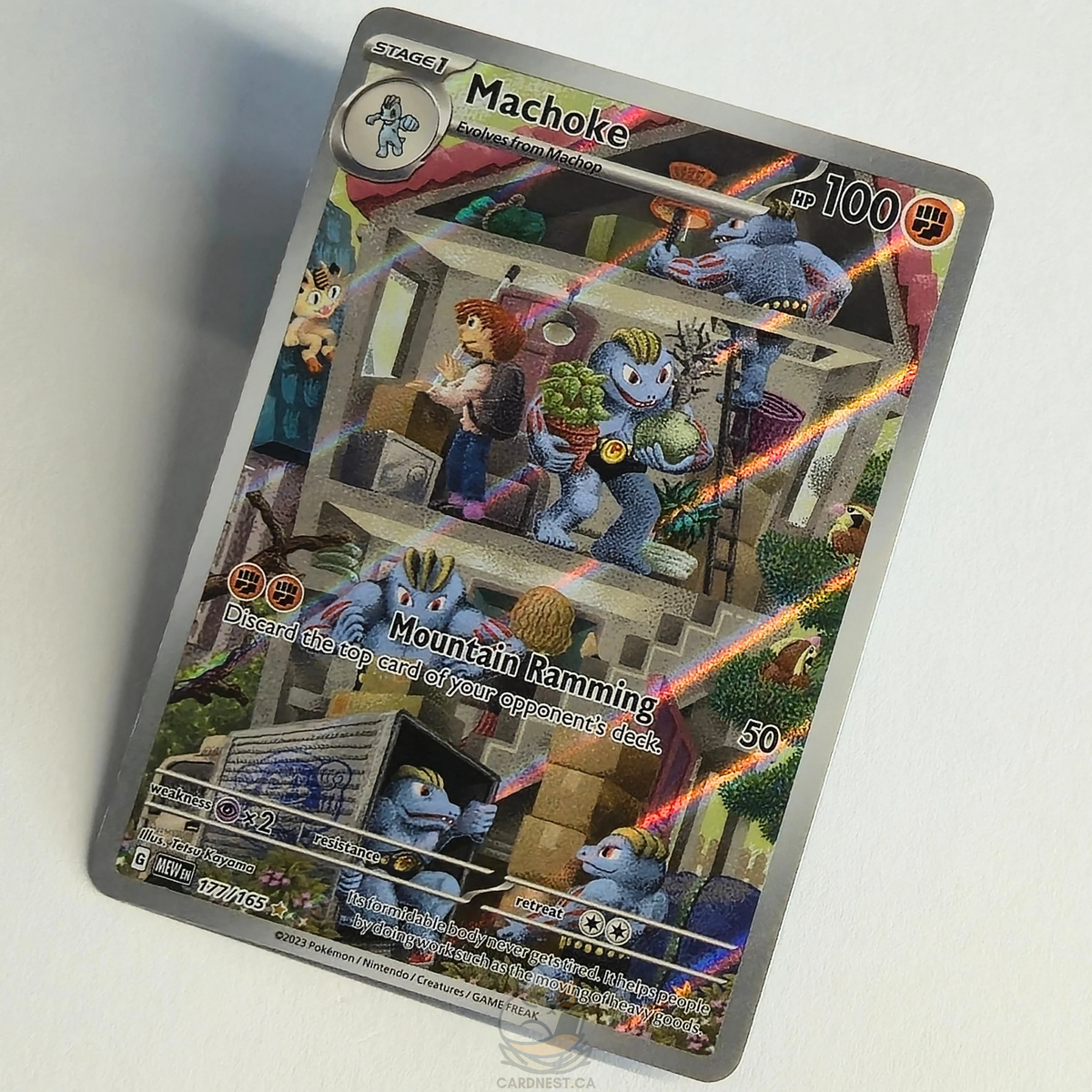 Machoke 177/165 Full Art Illustration Rare – Scarlet & Violet 151 – Near Mint – English
