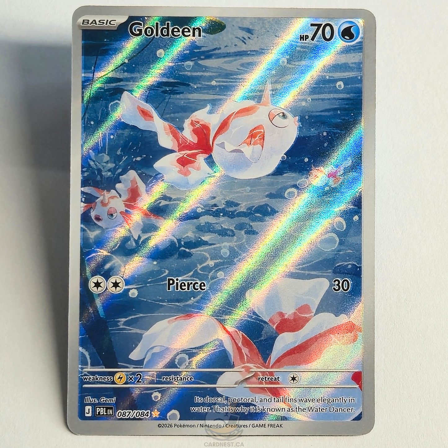 Goldeen 087/084 Full Art Illustration Rare – Pitch Black – Near Mint – English