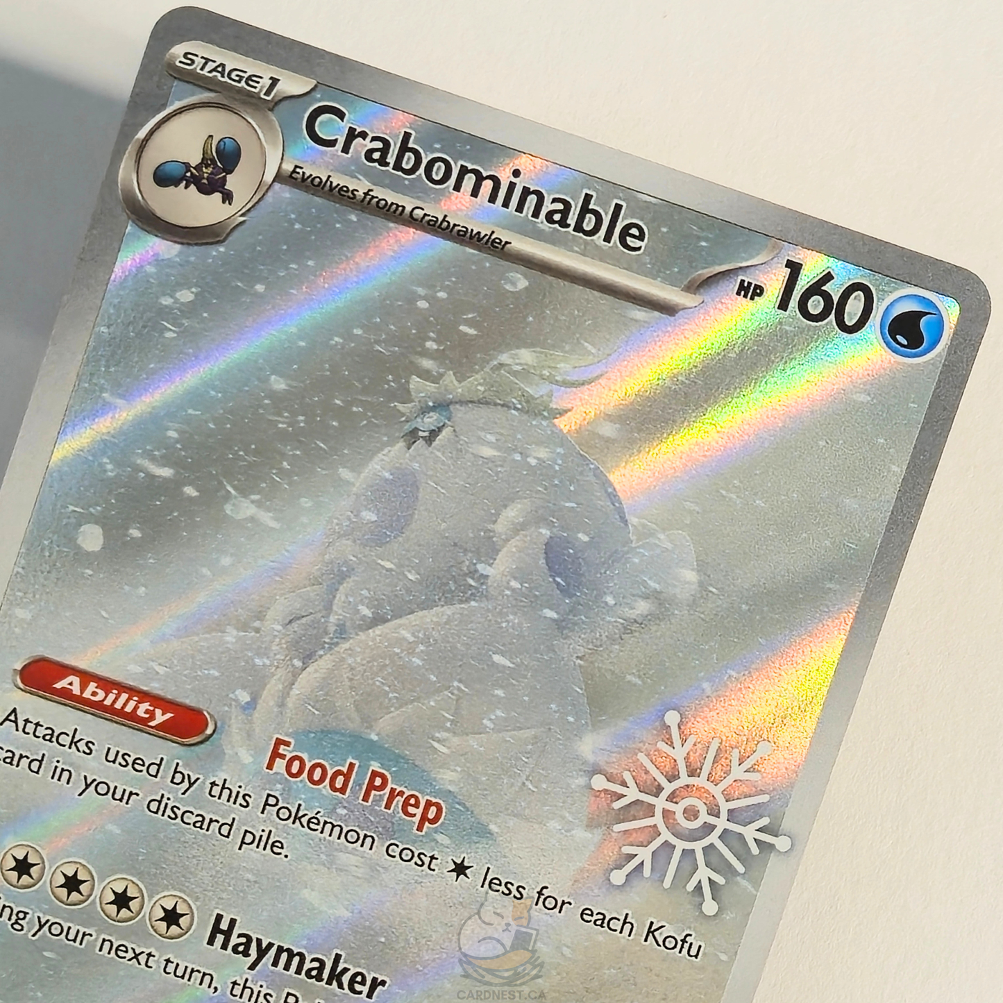 Crabominable 149/142 Holiday Calendar Promo Full Art Illustration Rare – Stellar Crown – Near Mint – English