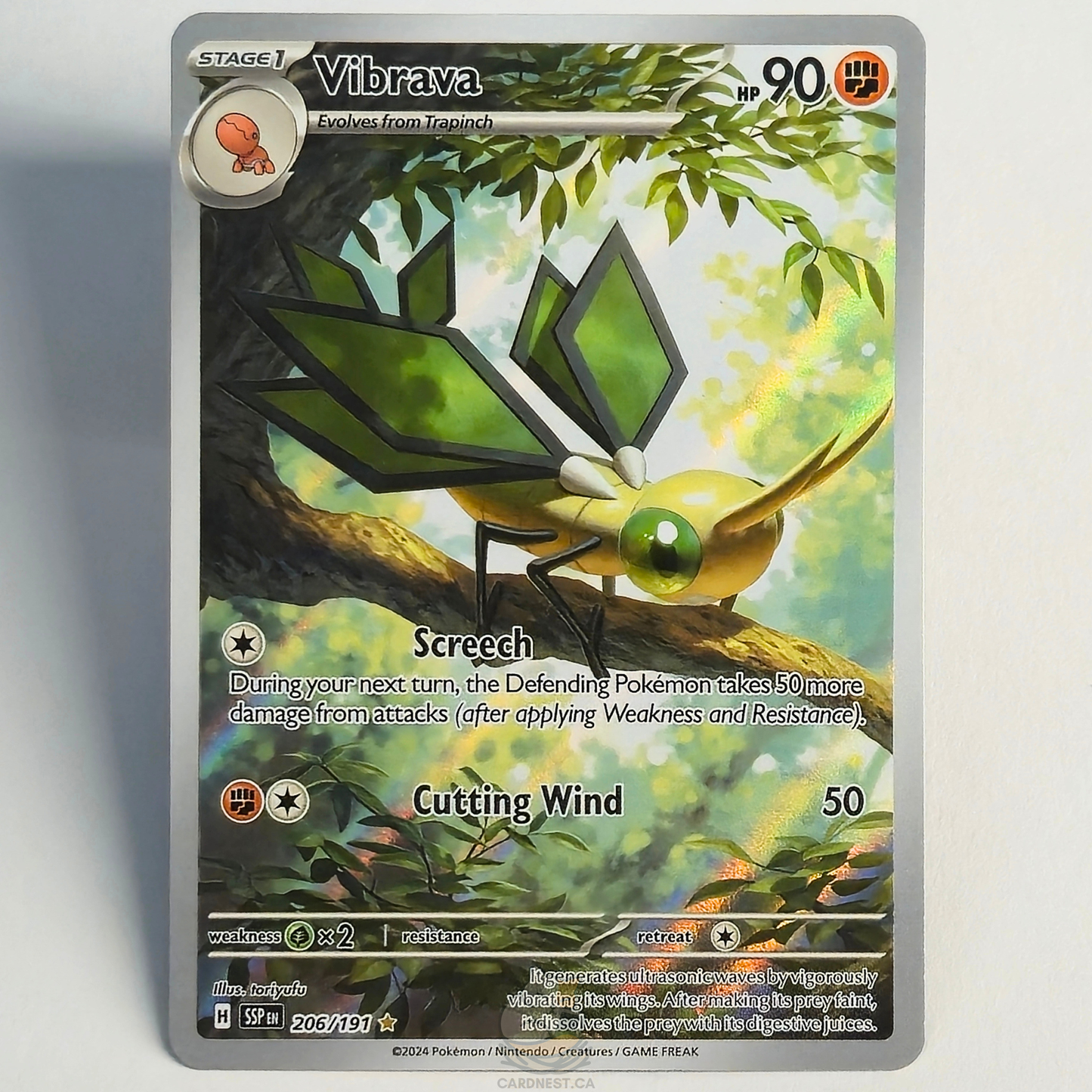 Vibrava 206/191 Full Art Illustration Rare – Surging Sparks – Near Mint – English