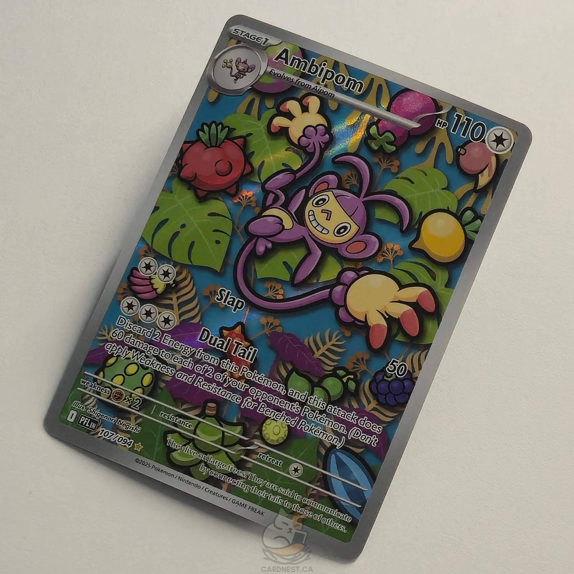 Ambipom 107/094 Full Art Illustration Rare – Phantasmal Flames – Near – CardNest