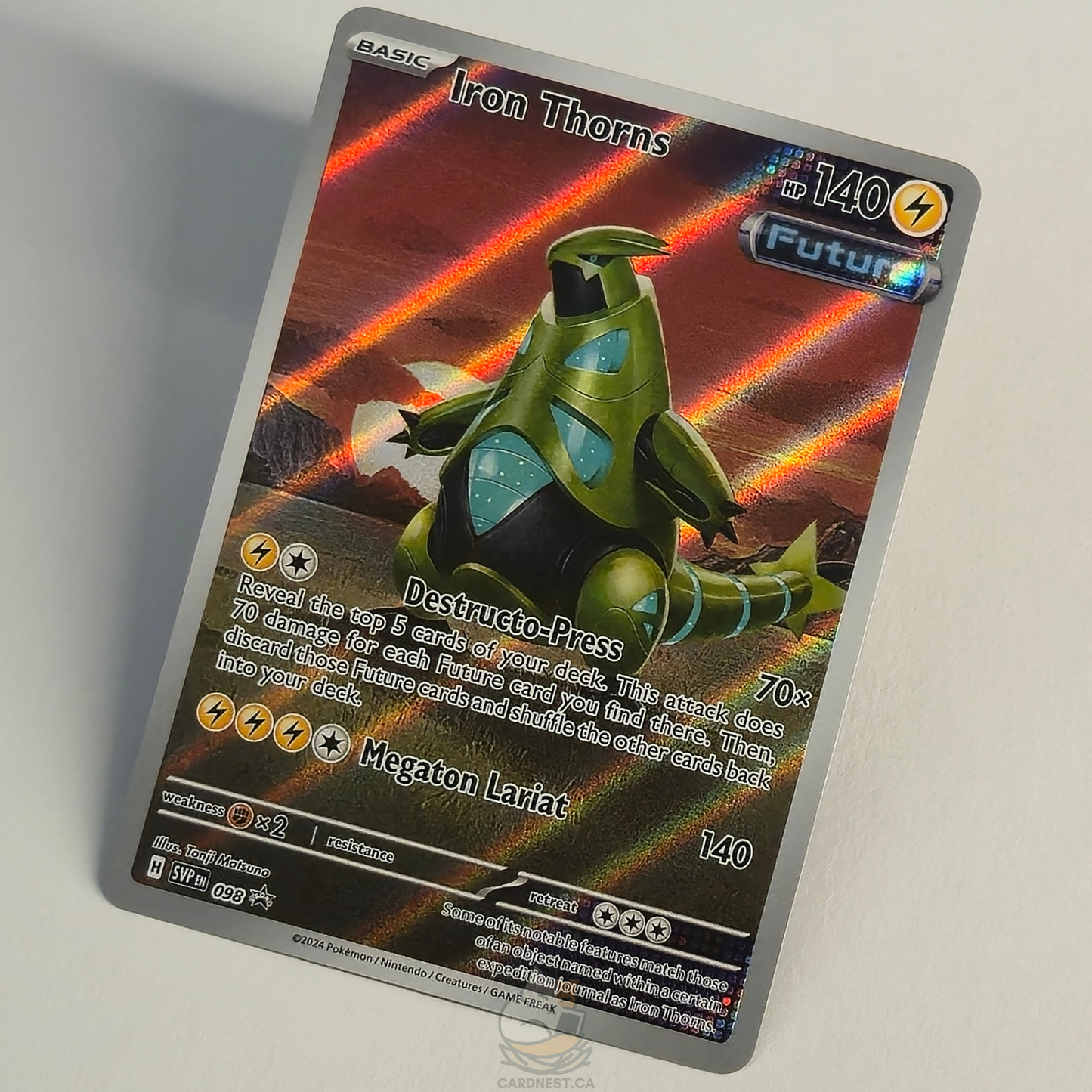 Iron Thorns 098 Full Art Black Star Promo – Scarlet & Violet – Near Mint – English