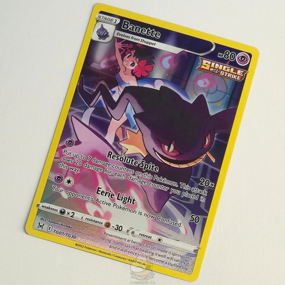 Banette TG07/TG30 Trainer Gallery Ultra Rare – Lost Origin – Near Mint – English