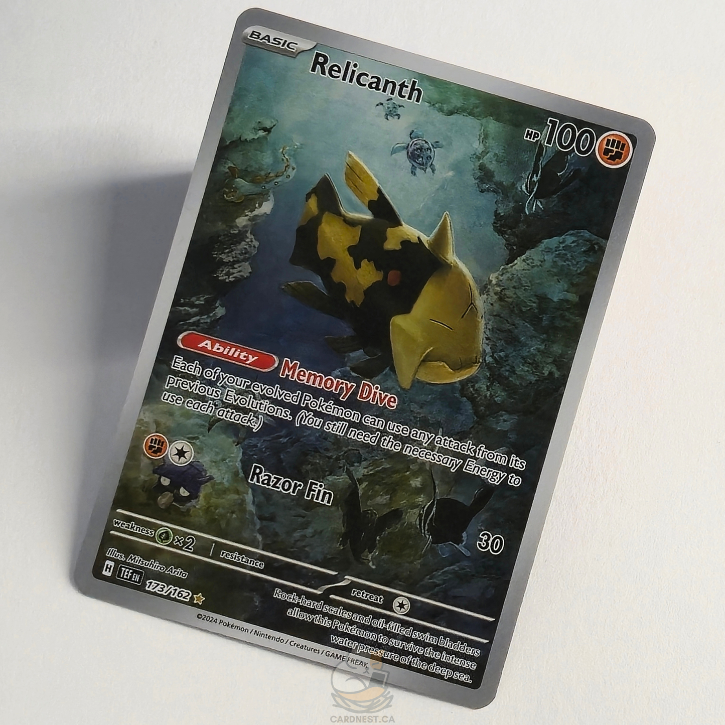 Relicanth 173/162 Full Art Illustration Rare – Temporal Forces – Near Mint – English