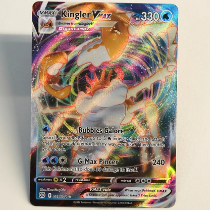 Kingler Vmax 029/172 Full Art Ultra Rare – Brilliant Stars – Near Mint – English