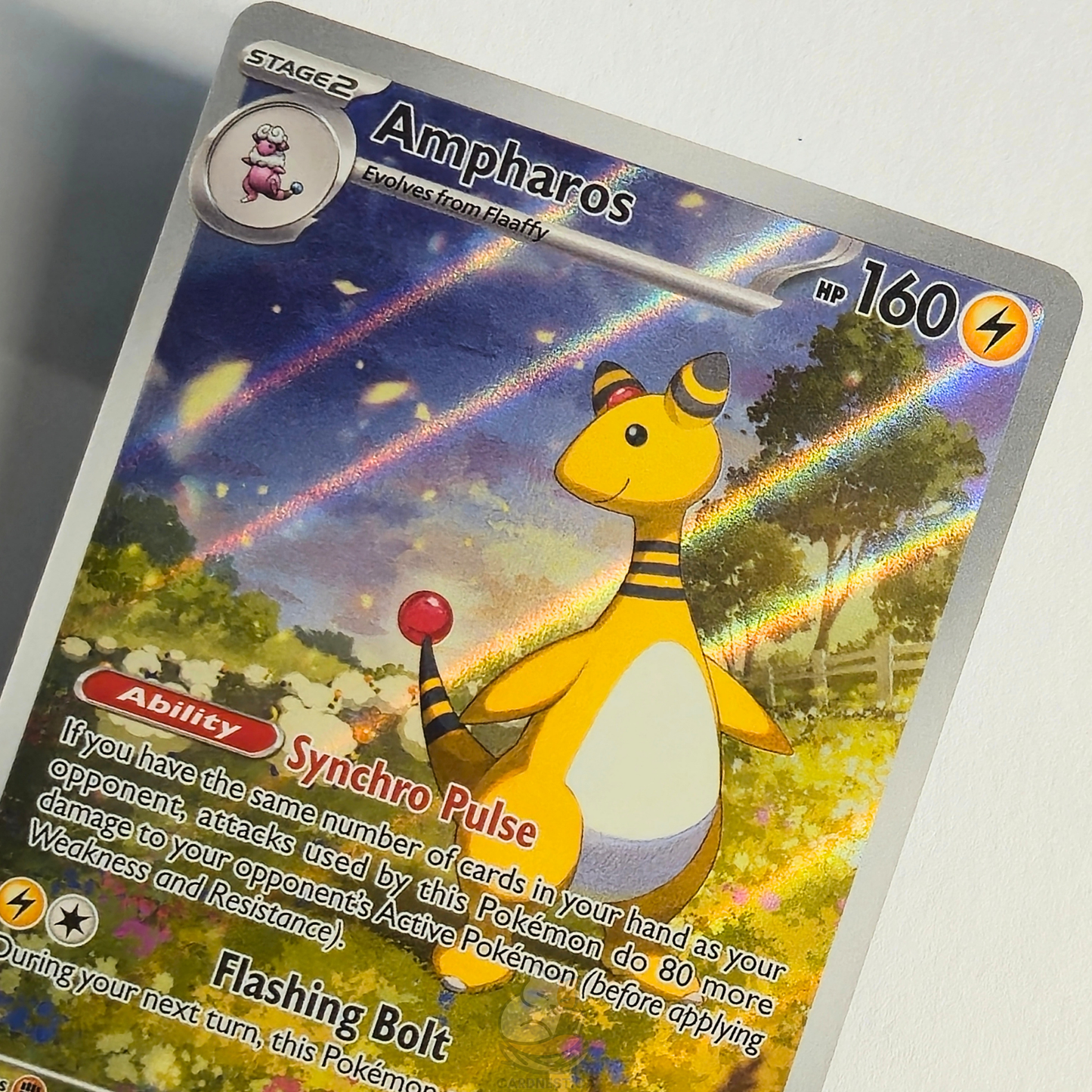 Ampharos 090/086 Full Art Illustration Rare – Chaos Rising – Near Mint – English