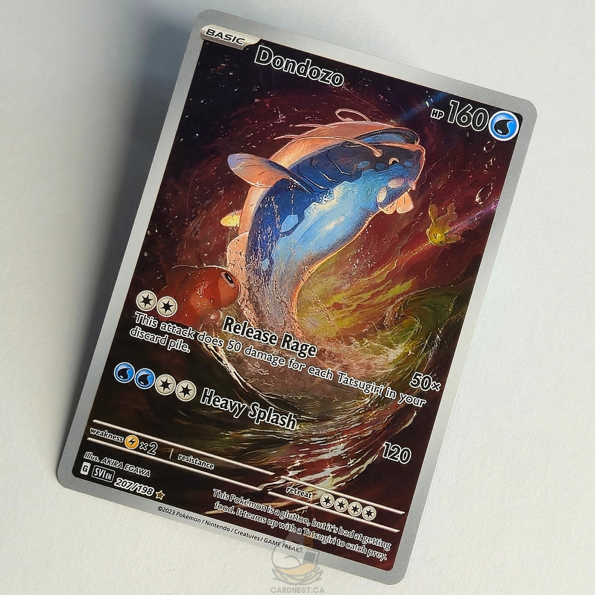 Dondozo 207/198 Full Art Illustration Rare – Scarlet & Violet Base Set – Near Mint – English