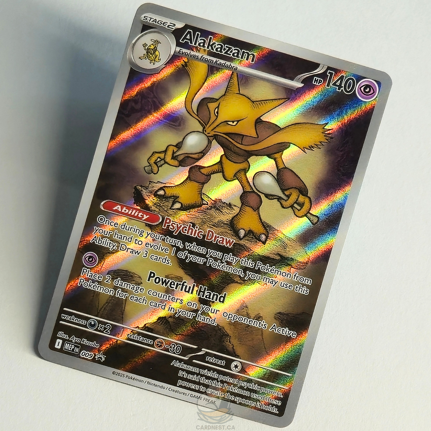 Alakazam 009 Full Art Black Star Promo – Mega Evolution – Near Mint – English
