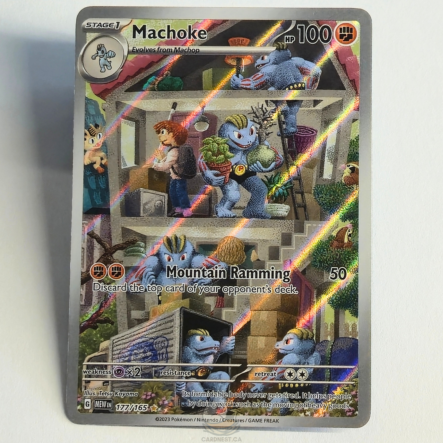 Machoke 177/165 Full Art Illustration Rare – Scarlet & Violet 151 – Near Mint – English
