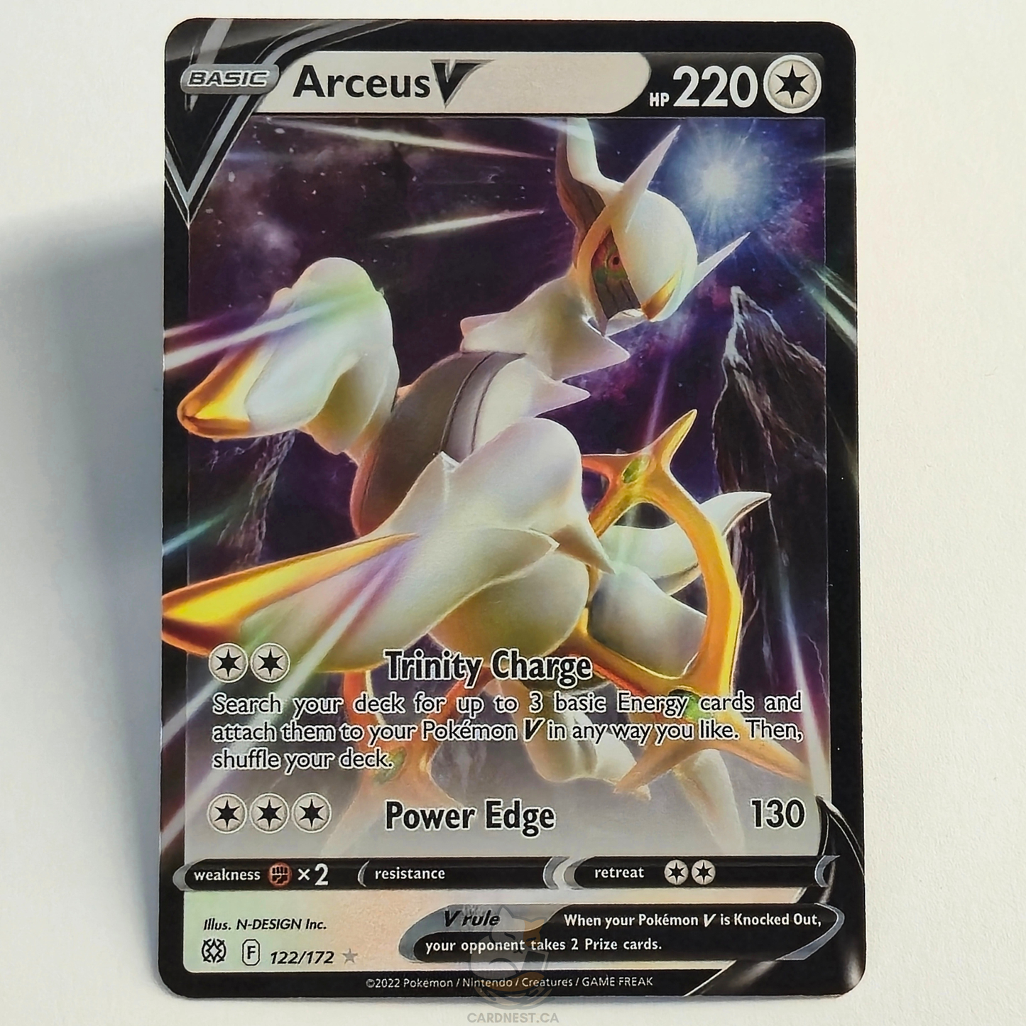 Arceus V 122/172 Full Art Ultra Rare – Brilliant Stars – Near Mint – English