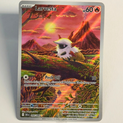 Larvesta 099/086 Full Art Illustration Rare – Black Bolt – Near Mint – English
