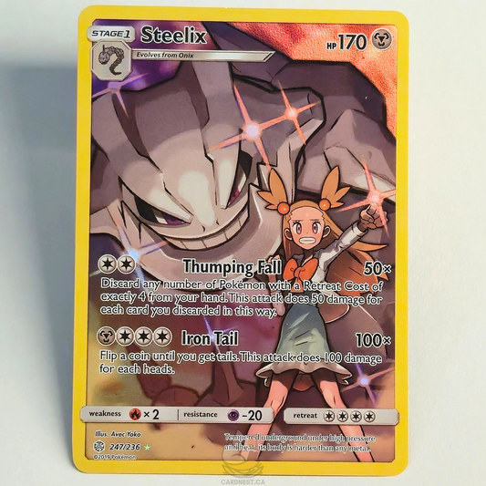 Steelix 247/236 Full Art Secret Rare – Cosmic Eclipse – Near Mint – English