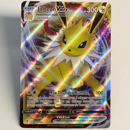 Jolteon Vmax 051/203 Full Art Ultra Rare – Evolving Skies – Near Mint – English